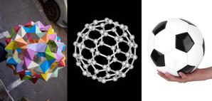 Origami Molecular Footballs