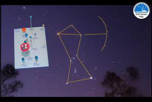 Orion constellation in 3D