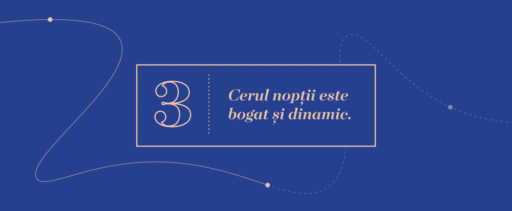 Mari Idei 3 - Cerul nopții este bogat și dinamic.