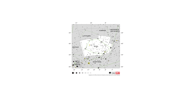 Das Segel scheint das Segel eines großen Segelschiffes zu bilden, während der Schiffskiel und das Hinterdeck des Schiffs den Rest des Schiffes bilden