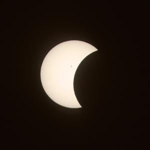 Solar eclipse at 50%