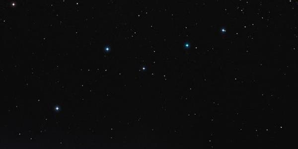 The ladle-shaped Big Dipper tilted by 135 degrees.