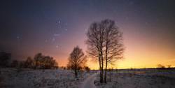 Starry Night over Eifel national park, by Dong Han, China